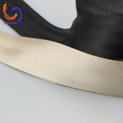 High Tenacity Polyester/Nylon Car Seat Webbing High Quality Material for Bus Airplane Train Helicopter