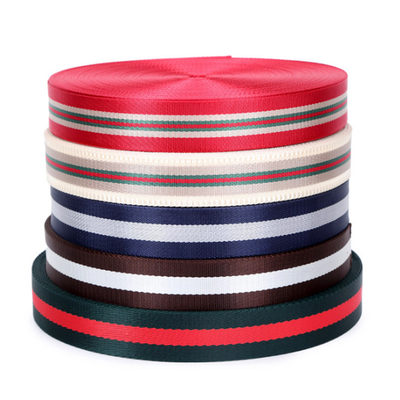 Eco-friendly 1.5 Inch Width Custom Polyester Safety Webbing Belt Multi-Color for Bags Made From Durable Polyester/Nylon