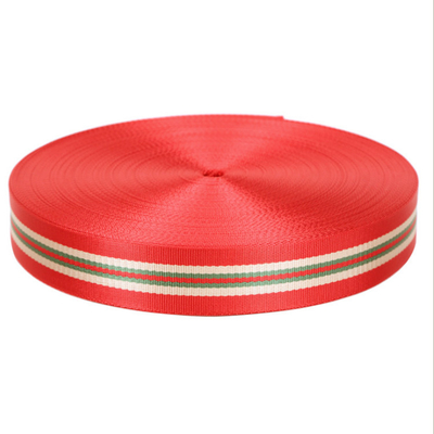 Eco-friendly 1.5 Inch Width Custom Polyester Safety Webbing Belt Multi-Color for Bags Made From Durable Polyester/Nylon