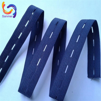 Customized Multicolor Nylon Webbing Breathable Buttonhole Elastic Band for Garment Face Shield with Customized Width