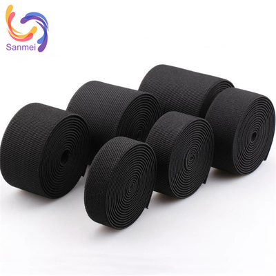 High Quality Reusable Polyester/Nylon Twill Elastic Band Colorful Webbing for Clothing