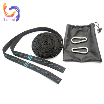 Durable Polyester Hammock Webbing with 15-20 Loops Safety Tree Swing Strap and Adjustable Size