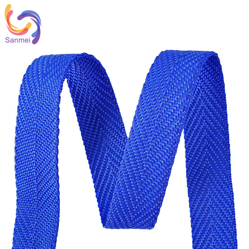 Eco-Friendly Reusable Soft Comfortable Herringbone Pattern Garment Bag PP Webbing Strap Tape Made of Polypropylene